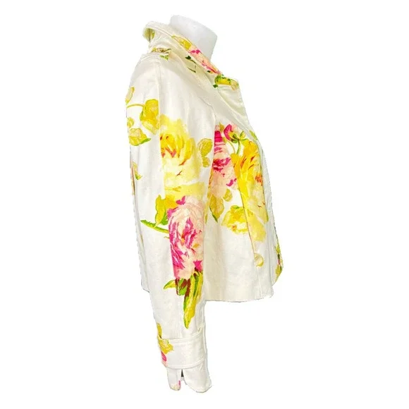 Juicy Couture  - Floral Print Jacket, Spring 2012 Collection - Small Petite - Picture 3 of 10